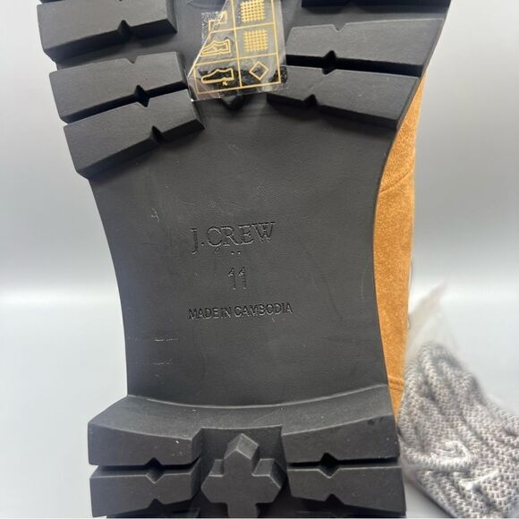 J. Crew Faux Fir Tan Winter Hiking Boots - Picture 4 of 6